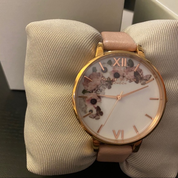 Olivia Burton Floral Gold Collectable Womens Watch - Picture 2 of 5